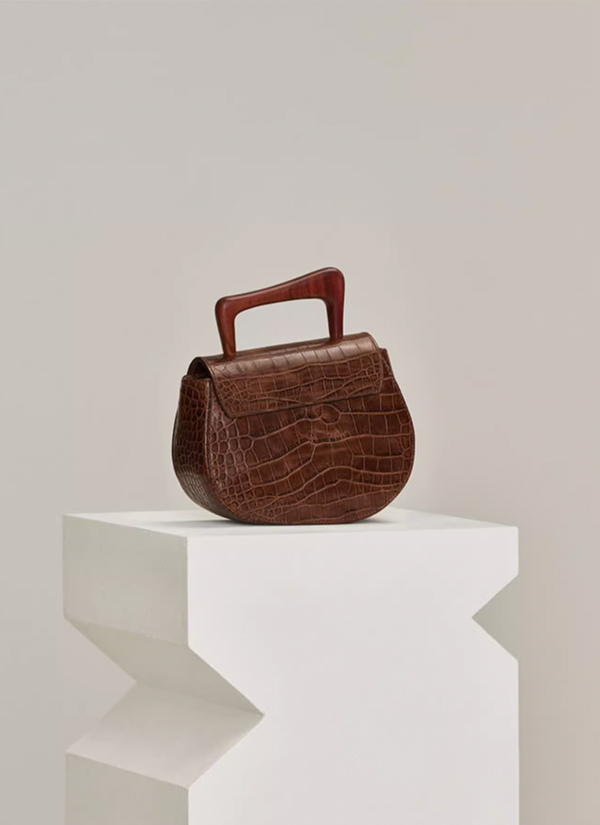 Solange Shoulder Bag - Croco Brown